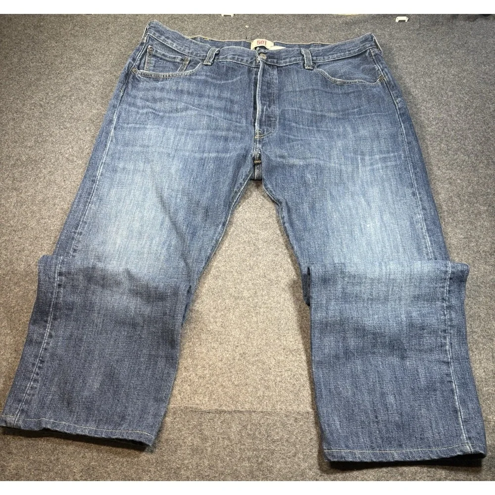 Levi's 501 Men's 40x30 Original Fit Straight Leg Button Fly Denim Blue‎ Jeans